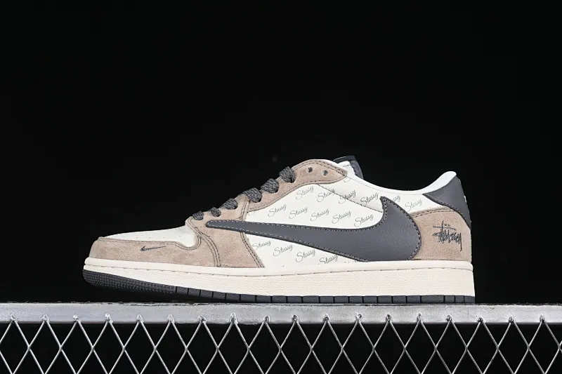 All Categories Air Jordan Jordan Series Basketball Shoes Air Jordan 1 Low High-end Customized Low-top Shoes Travis Scott x Fragment Design x Air Jordan 1 Low OG SP AJ1 Joe 1 Stussi Joint Beige Mocha Low-top Cultural Casual Shoes XZ6188-690